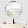 Bathroom Bedroom Round Mirror Metal Frame Wall Mount Vanity Mirror 40/50/60/80cm