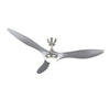 52 Inch Modern Ceiling Fan with LED Light Sweep Silent Fans 6 Speed Timer Remote
