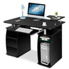 Computer Desk Home Office Workstation with 2 Drawers & Storage Compartments