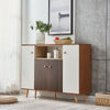 Modern 4 Door 3 Shelf Storage Cupboard Cabinet Sideboard Table Hallway Kitchen