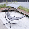 Hanging Swing Garden Hammock Lounger Outdoor Patio Sun Shade with Steel Stand UK