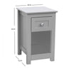 Mdf Bedside Table with Drawer and Shelf Cabinet Storage Unit - 28 x 31 x 45cm