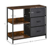 Chest Dresser with 3 Drawers Storage Cabinet Organizer, Black