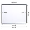 60-100 in 4:3 HD Manual Pull Down Projector Screen Matt White Home Cinema Screen