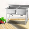 Stainless Steel Sink Catering Standing Dual Bowls Farmhouse Kitchen Utility Sink