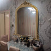 Large Wood Carved French Ornate Wall Mirror Decorative Home Decor Living Room