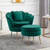 Oyster Velvet Accent Armchair Sofa Chair Footstool Available Lounge Living Room
