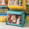 Folding Toys Storage Box on Wheels Lid Container Large Kids Children Play Box UK