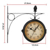 Double Sided Indoor Garden Kensington London Wall Clock Intside Bracket