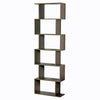 Wooden S-Shaped Bookcase Living Room Modern Display Shelves Storage Unit Divider