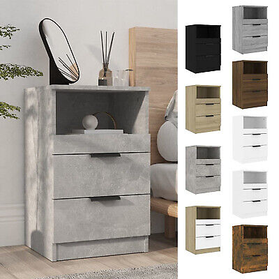 1/2x Bedside Cabinet Engineered Wood Home End Side Table Multi Colours vidaXL