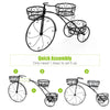 3-Tier Tricycle Plant Stand Flower Pot Bicycle Holder Rack for Home Garden Decor