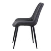 Dining Chairs Set of 2 Faux Leather Kitchen Chairs with Metal Legs Restaurants