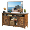 Industrial TV Stand for TVs up to 65” Fireplace TV Stand Entertainment Center