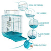 Small Bird Cage Travel Parrot Cage with Open Top&Toy for Budgie/Canary/