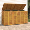 Triple Garbage Bin Shed 210x89x117 Solid Wood Acacia B3O8