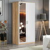 Double Wardrobe With Mirror Chest of drawers Bedroom Furniture Storage Wardrobes