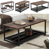 Industrial Rustic Wood Coffee Table Storage Display Shelf Console Table TV Stand
