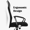 Ergonomic Home Office Study Chair Computer Desk Chair with Back Support & Wheels