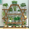 Small Medium Large Multi Tier Tiered Plant Stand Carbonized Shelf Holder Flower