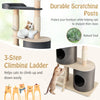 Cat Tree Tower Indoor Cats Wooden Kitten Activity Center Cat Furniture