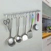 12 Hooks Stainless Steel Kitchen Wall Mounted Bathroom Utensil Hanging Rack Tool