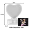 DIY Resin Mould Love Heart Rectangular Photo Frame Silicone Mold Valentine Gift