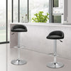 Pair of Grey / Black Bar Stools Gas Lift Swivel Home Kitchen Breakfast Chairs
