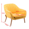 Retro/Vintage Tub Accent Chair Upholstered Padded Armchair Lounge Fabric Sofa UK