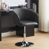 Salon Chair Bar Stool Faux Leather Hair Beauty Barber Chair Black Adjustable