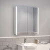 Bathroom Wall Mirror Cabinet Led Light Up Storage Uunit 2 Door Cupboard Shelf UK