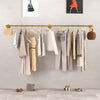 Extra Long Industrial Gold Pipe Clothing Rack Wall Ceiling Clothes Garment Rack