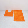 2 Piece Loop Bath Mat Ultra Soft Bathroom Rug Anti Slip Toilet Rug Pedestal Set