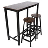 Pub Kitchen Height Bar Table Stool Dining Bistro Combination 1 Table+ 2 Chairs