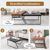 Set of 2 Modern Coffee Table Nesting Table Set Modern Stacking Side End Table