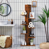 7 Tier Bookshelf Display Bookcase Tree Shaped Storage Rack Shelves Plant Stand