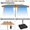 4.6M Patio Double-Sided Umbrella Parasol Outdoor Extra Large Crank Sunshade