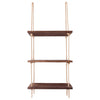 3 Tier Wall Hanging Shelves Distressed Wood Floating Shelf Window Plant Hanger