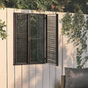 Metal Vintage Chic Shutter Garden Mirror WindowStyle Wall Hanging Home Art Decor