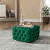 Square/Round Coffee Table Chesterfield Footstool Pouffe Upholstered Bench Seats