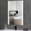 Bathroom Mirror With LED Lights 3 Color Wall Mounted Anti-fog Touch Sensor New