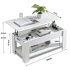 Coffee Table With Storage Lift Top Up Drawer Shelf Wooden Living Room Furniture