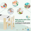 Kids Table and 2 Chairs Set Childrens Activity Storage Table Playroom Furniture
