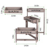 Industrial Vintage Folding Pot Plant Stand Display Flower Rack Extend 3 Tiered