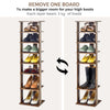 7-Tier Shoe Storage Rack Freestanding Organizer Stand Bathroom Dispaly Shelf