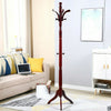 Premium Beech Wood Coat Rack Stand Tree Adjustable Coat Stand For Adults & Kids