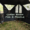 3 Person Portable Hunting Blind Pop-Up Shooting Ground Blind Tent Mesh Windows