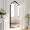 Chic Garden Villa Window Décor Mirror Wall Mounted Metal Frame In/Outdoor Decor