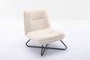 Modern Lounge Chair Sleeper Sofa Living Room Cinema Armless Chair White