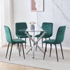 2/4/6Pcs Velvet Dining Chairs Side Chair for Dining Living Room Kitchen Chairs